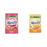 Nestle 400 gr Nesfit Kırmızı Meyveli Tam Tahıl ve Pirinç Gevreği + 400 gr Nesfit Ballı ve Bademli Tam Tahıl ve Pirinç Gevreği