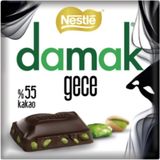 Nestle Çikolata Damak Kara Gece %55 Bitter Antep Fıstıklı 65 gr