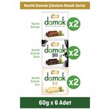 Nestle Damak Çikolata Klasik Serisi (Sütlü, Bitter, Beyaz)