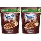 Nestle Nesfit Çikolatalı Granola 300G 2li Paket - 0,01 g