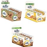 Nestle Nesfit Fındıklı Bar 16 Lı, Nesfit Sütlü Çikolatalı ve Muzlu Bar 16 Lı, Nesfit Ballı&bademli Bar 16 Lı - 22 gr