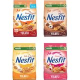 Nestle Nesfit Karışık Meyveli + Çikolatalı + Ballı Bademli + Kırmızı Meyveli Tam Tahıl ve Pirinç Gevreği 400 gr x 1 Adet