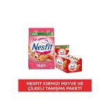 NESTLE NESFIT Kırmızı Meyveli Tam Tahıl ve Pirinç Gevreği 400g & Çilekli Tam Tahıllı Bar 16x23,5g