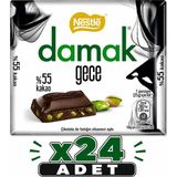 Nestle Nestlé Damak Gece Antep Fıstıklı %55 Bitter Çikolata (60 G) X24 Adet - 60 gr