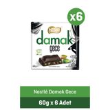 Nestle Nestlé Damak Gece Antep Fıstıklı Bitter Çikolata 60 g x6 Adet