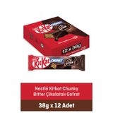 Nestle Nestlé Kitkat Chunky Bitter Çikolatalı Gofret 38 g X12 Adet
