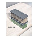 Nesto Home 2'Lİ Set Derin 2470 ml Buzdolabı Düzenleyici Buzluk Ve Mikrodalga Saklama Kabı 2x2470