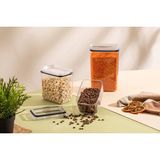 Nesto Home 3'lü Set Silikon Contalı Dikdörtgen Erzak Saklama Kabı 1000-2100-3100 ml