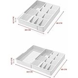 Nesto Home Maxi Ayarlanabilir Kayar Kızaklı Çekmece Içi Kaşıklık Bıçaklık - Beyaz