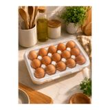 Nestora Kitchen 15'li Kilitli Kapaklı Buzdolabı İçi Yumurtalık - Yumurta Saklama Kabı