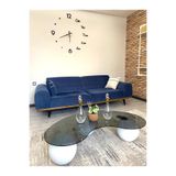 NESTVİBE Modern Beton Dokulu 3 Top Orta Sehpa - Salon Sehpası