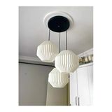 Nestvibe Origami Modern Bohem 3Lü Sarkıt Avize Oturma Odası,Salon,Çocuk Odası,Ofis Şık Ve Rustik Aydınlatma