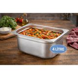 Net Çelik Gastronom Küvet 1/2-65 4 Litre