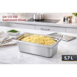 Net Çelik Gastronom Küvet Gn 1/3-150 - 32,5 x 26,5 cm