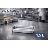 Net Çelik Gastronom Küvet Gn 1/3-40 - 31 x 58,5 x 20 cm