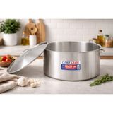 Net Çelik Kapaklı Endüstriyel Silindir Tencere 40X32 cm 40 Litre - Inox - 50X20