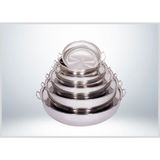 Net Çelik NET ÇELİK Çift Saplı Kızartma Tavası 36x9 Cm (Kapaklı) - Inox