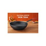 Net Çelik Safran Serisi Endüstriyel Wok Tava 26 cm