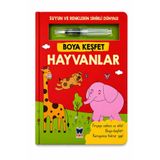 Net Çocuk Yayınları Boya Keşfet Hayvanlar Sihirli Su ile Boyama Kitabı Tekrar Kullanılabilir Su Kalemi Dahil 3+ Yaş