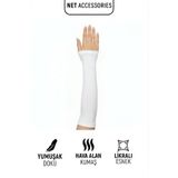 Net Tekstil Siyah Likralı Kadın Kolluk Esnek Penye Tesettür Namazlık