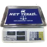 Net Terazi Elektronik Şarjlı Pilli Dijital Bakal Manav Kasap Terazisi 40 kg Tartar