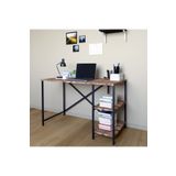 Neta Home Çalışma Masası Metal Bilgisayar Laptop Masası 2 Raflı Çalışma Ofis Masası