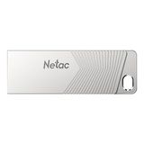 Netac Um1 Usb3.2 64GB Flash Bellek - 64 GB - Metalik Gri