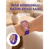 Netafast Arama Özellikli Dokunmatik Ekranlı Kadın Akıllı Saat - TEOLSA4830-5843
