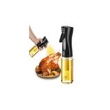 Netavantaj Airfryer Yağ Spreyi Püskürtücü Cam Yağdanlık Şişe 225 Ml Büyük Boy Siyah