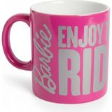 Netavantaj Barbie Enjoy The Ride Seramik Çay Kahve Kupası - 001 - Beyaz