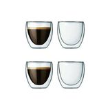 Netavantaj Çift Camlı Espresso Shot Bardak Seti 4 Adet 80ML - Çok Renkli