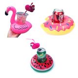 Netavantaj Donut Karpuz Flamingo 3lü Şişme Havuz Deniz Bardak Tutucu Float Bar Seti
