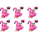 Netavantaj Flamingo Şişme Havuz Deniz Bardak Tutucu Float Bar 6 Adet