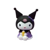 Netavantaj Kawaii Kuromi Plastik Kumbara, Mor, 20 cm, Orta Boy