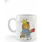 Netavantaj Kral Garfield Seramik Çay Kahve Kupası - 001 - Beyaz