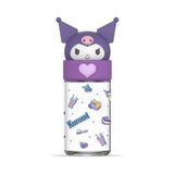 Netavantaj Lisanslı Kawaii Kuromi Silikon Cam Şişe