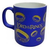 Netavantaj Lord Of The Rings Yüzüklü Seramik Çay Kahve Kupası Mavi - 001 - Beyaz