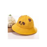 Netavantaj Panda Figürlü Balıkçı Şapka Unisex Sarı
