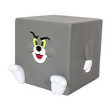 Netavantaj Tom ve Jerry Kare Plastik Kumbara, 12x12 cm, Gri