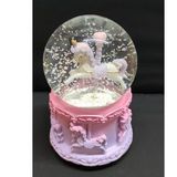 Netavantaj Unicorn Atlı Karınca Işıklı Müzikli Orta Boy Kar Küresi
