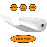 NetBazaars 160 Micron Naylon Örtü, Şeffaf Su Geçirmez Naylon, 10X8 Metre