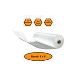 NetBazaars 160 Micron Naylon Örtü, Şeffaf Su Geçirmez Naylon, 4x9 Metre