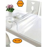NetBazaars 2,0 mm Pvc Masa Örtüsü, Şeffaf Masa Kaplaması, 80X110