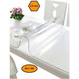 NetBazaars 2,0 mm Pvc Masa Örtüsü, Şeffaf Masa Kaplaması, 80X160