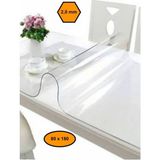 NetBazaars 2,0 mm Pvc Masa Örtüsü, Şeffaf Masa Kaplaması, 80X180