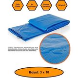 NetBazaars Ebatlı Branda, 3X10 Çadır 140 Gr/m2 Su Geçirmez Kamyon Saman Inşaat Gölgeeme Çadırı