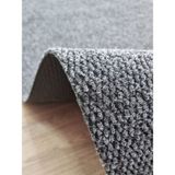 NetBazaars Gri Mısır Patlağı Desenli Sentetik Halı, Kaydırmaz Tabanlı Zemin Kaplama Ürünü, 2X18 Metre