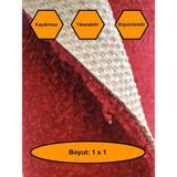 NetBazaars Kırmızı Kalın Yolluk, Kaydırmaz Tabanlı Dayanıklı Yolluk, 1x1 Metre