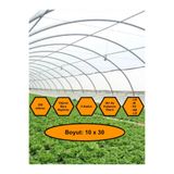 NetBazaars Sera Naylonu, 36 Aylık, 5 Katkılı, 350 Micron 10x30 Şeffaf Sera Örtüsü, UV Dayanımlı, IR, EV, AB, LD