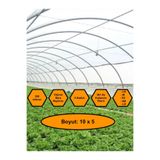 NetBazaars Sera Naylonu, 36 Aylık, 5 Katkılı, 350 Micron 10x5 Şeffaf Sera Örtüsü, UV Dayanımlı, IR, EV, AB, LD